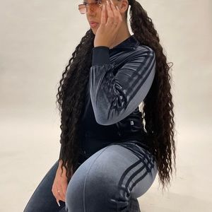 Velvet adidas tracksuit